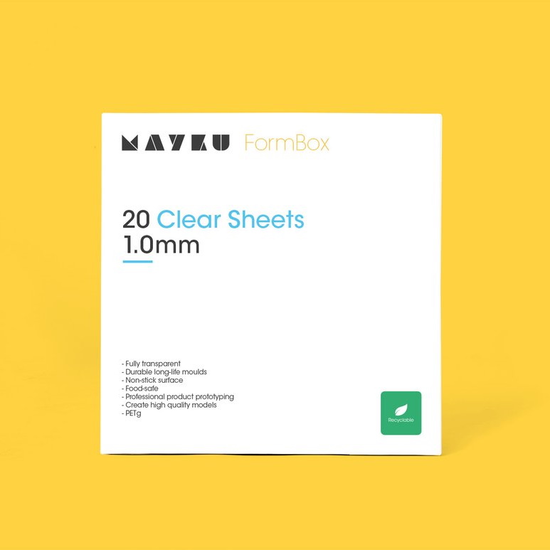 Mayku Formbox 20 Clear Sheets 1mm