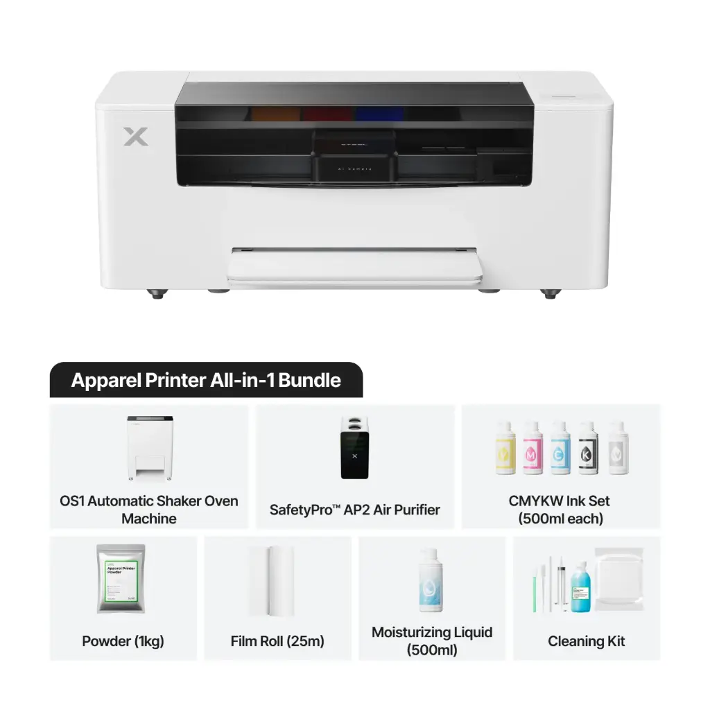xTool Apparel Printer All-in-1 Bundle