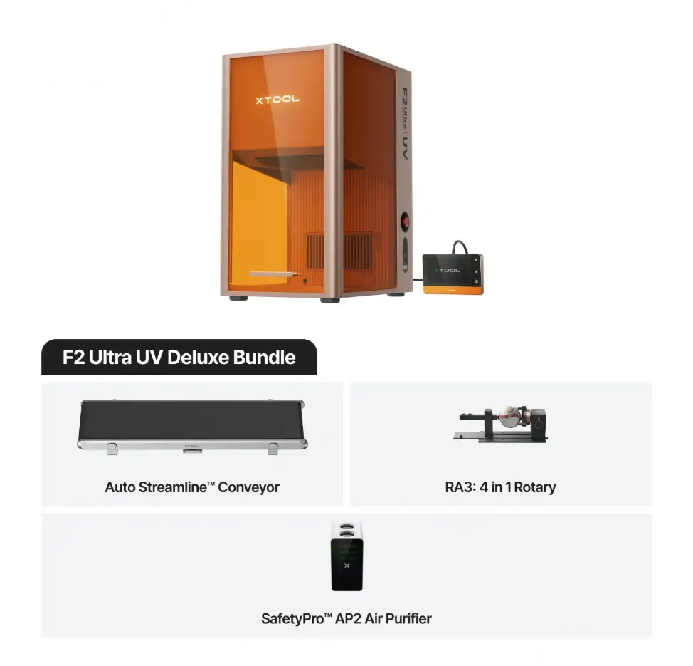 xTool F2 Ultra UV Deluxe Bundle