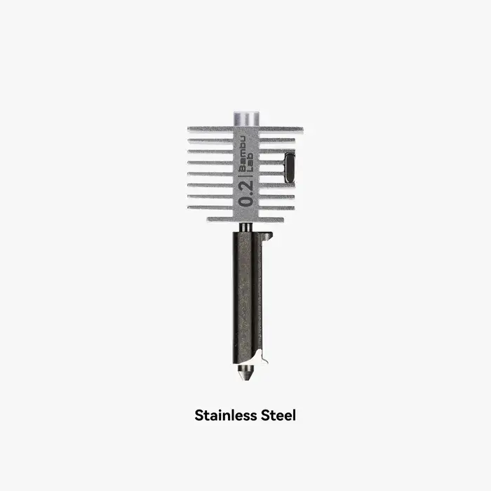 Hotend with stainless steel nozzle-0.2 mm - A1 Series