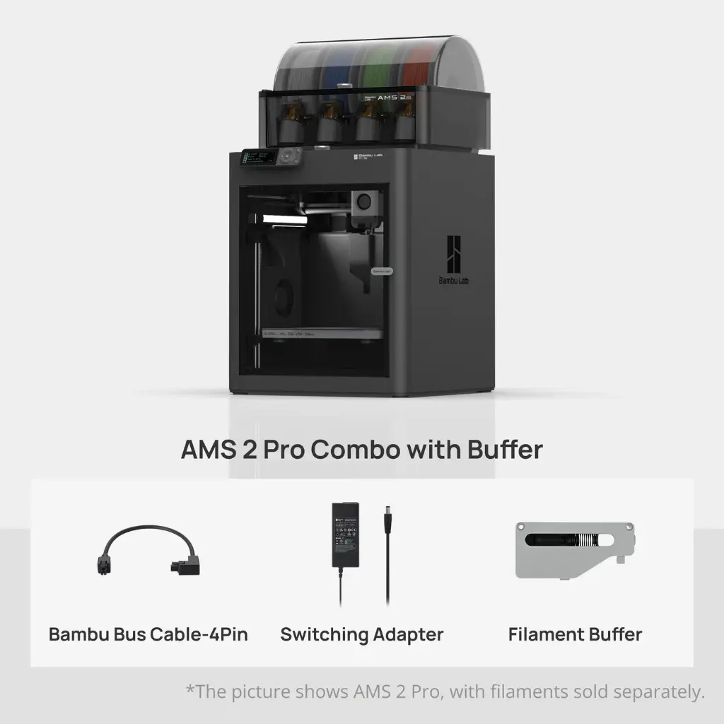 Bambu Lab P1S met AMS 2 Pro (buffer)