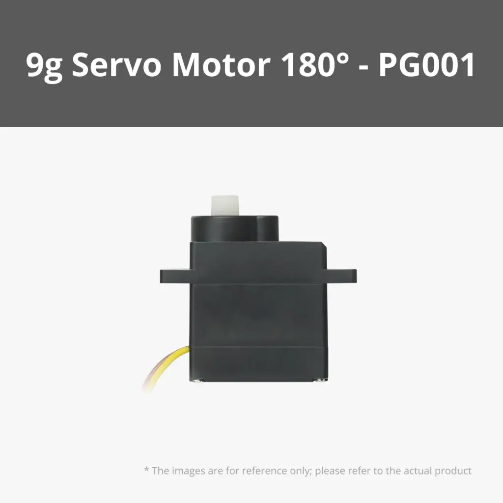 9g Servo Motor with Clutch Protection (9g Positional Digital Servo-180degrees (1PCS) - PG001)