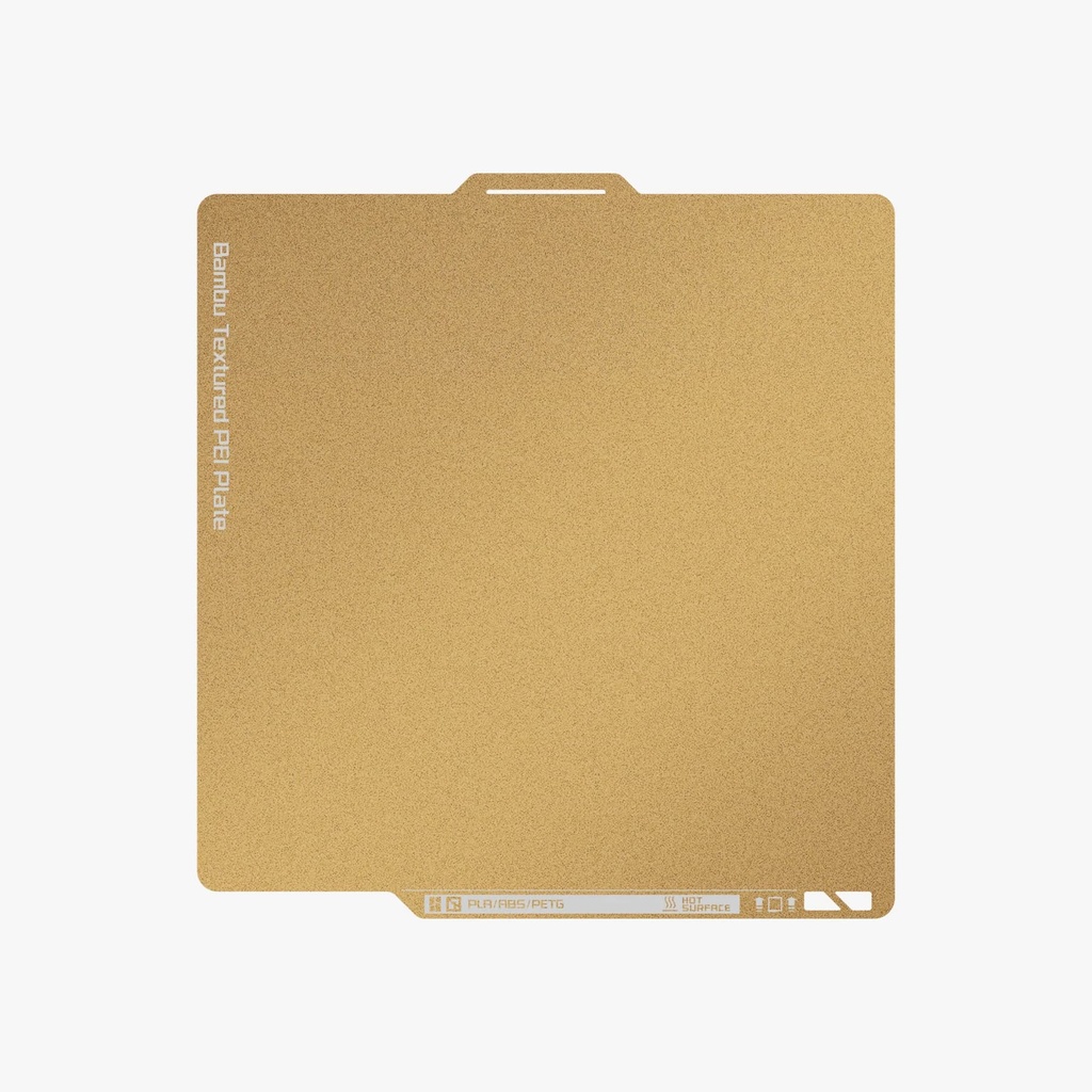 ﻿Bambu Lab Gold Dual-Sided Textured PEI Plate (Bambu Textured PEI Plate)﻿