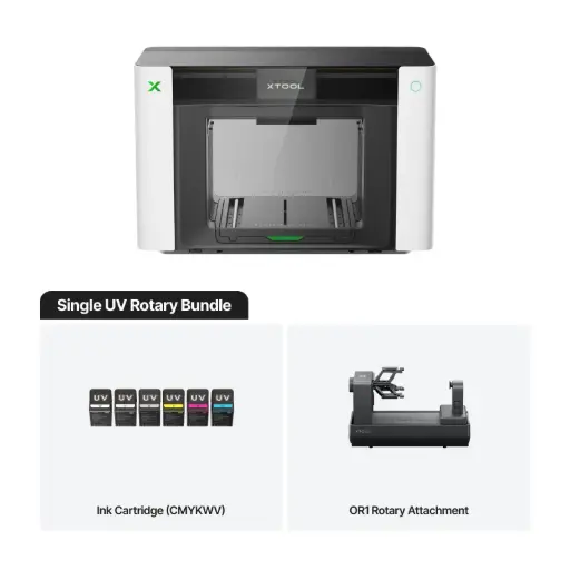 [Bundle- O1 - Single UV - Rotary] xTool O1 Omni Printer -Single UV - Rotary bundle 