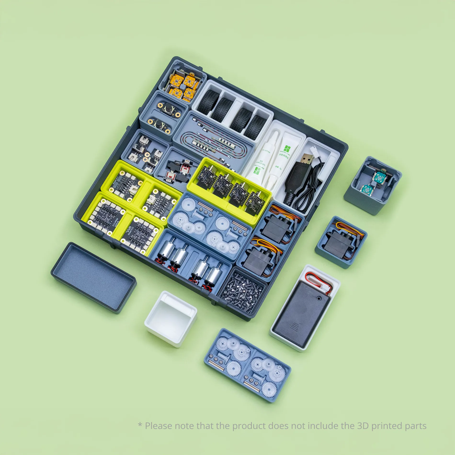 CyberBrick Hardware Kit: electronica om zelf je vorkheftruck te maken