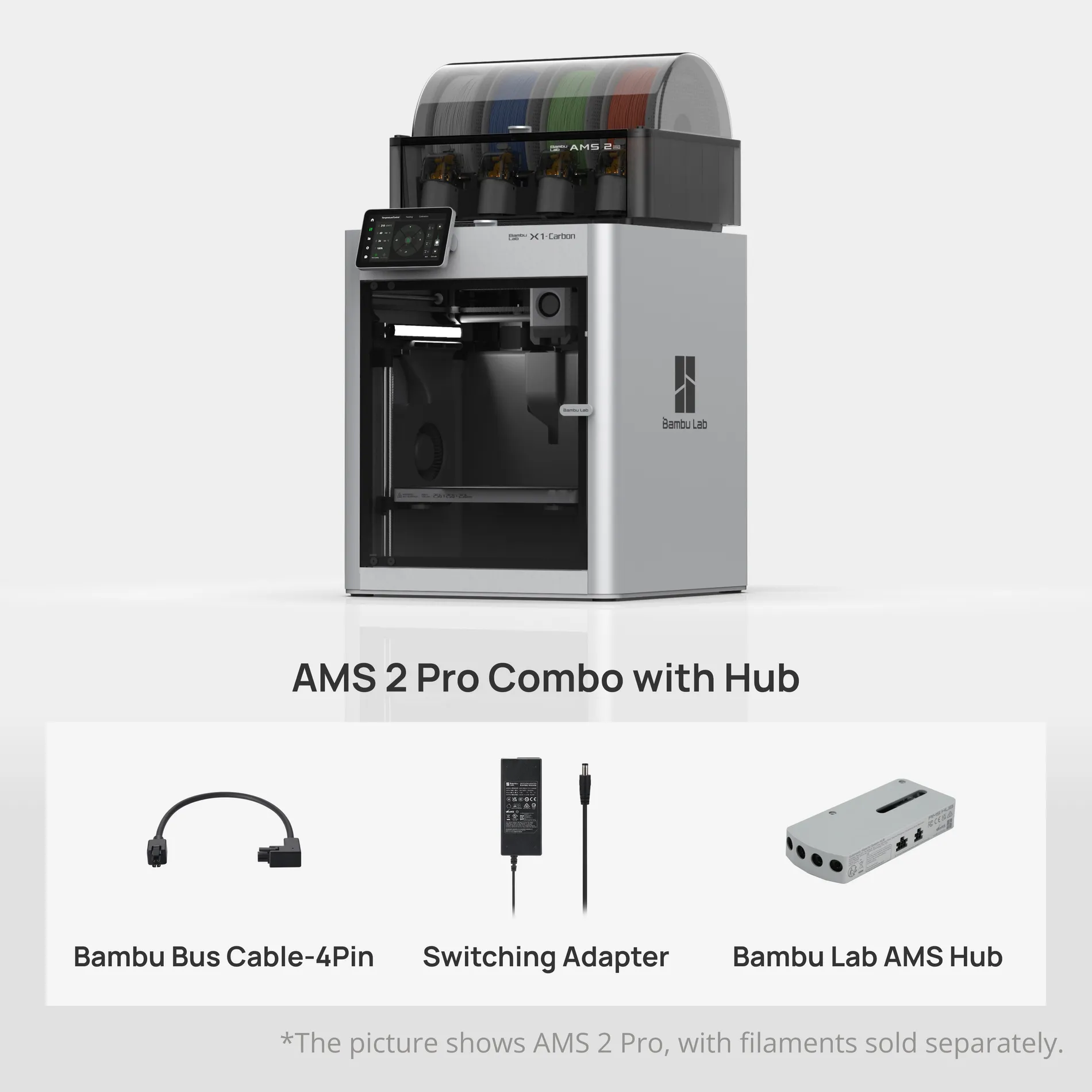 X1-Carbon AMS 2 PRO Combo (with hub)