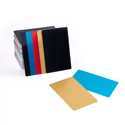 [P5020448]  Multicolor Aluminum Business Cards (300pcs)